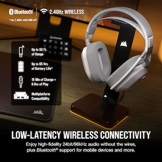 Foto 3 | Auriculares Para Juegos Corsair Hs80 Max Inalámbricos Con Bluetooth En Blanco - Venta Internacional.