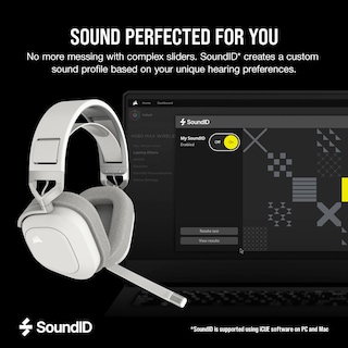 Foto 6 | Auriculares Para Juegos Corsair Hs80 Max Inalámbricos Con Bluetooth En Blanco - Venta Internacional.