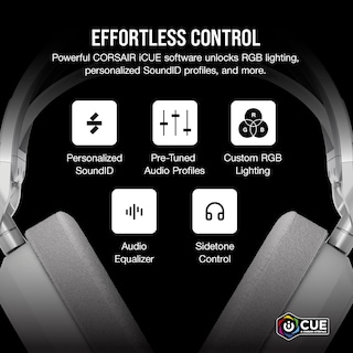 Foto 7 | Auriculares Para Juegos Corsair Hs80 Max Inalámbricos Con Bluetooth En Blanco - Venta Internacional.