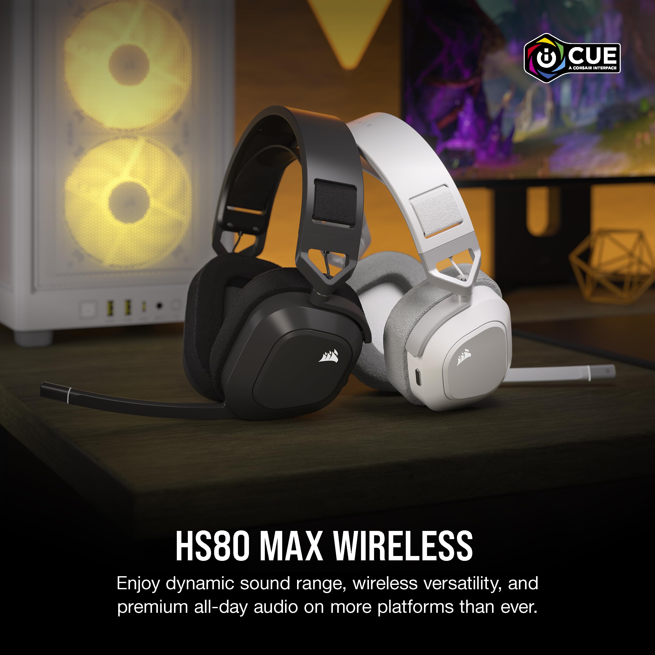 Foto 3 pulgar | Auriculares Para Juegos Corsair Hs80 Max Inalámbricos Con Bluetooth En Blanco - Venta Internacional.