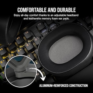 Foto 6 | Auriculares Para Juegos Corsair Hs65 Inalámbricos Con Bluetooth - Carbon - Venta Internacional.