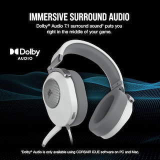 Foto 3 | Auriculares Para Juegos Corsair Hs65 Surround White Con Sonido 7.1 - Venta Internacional.