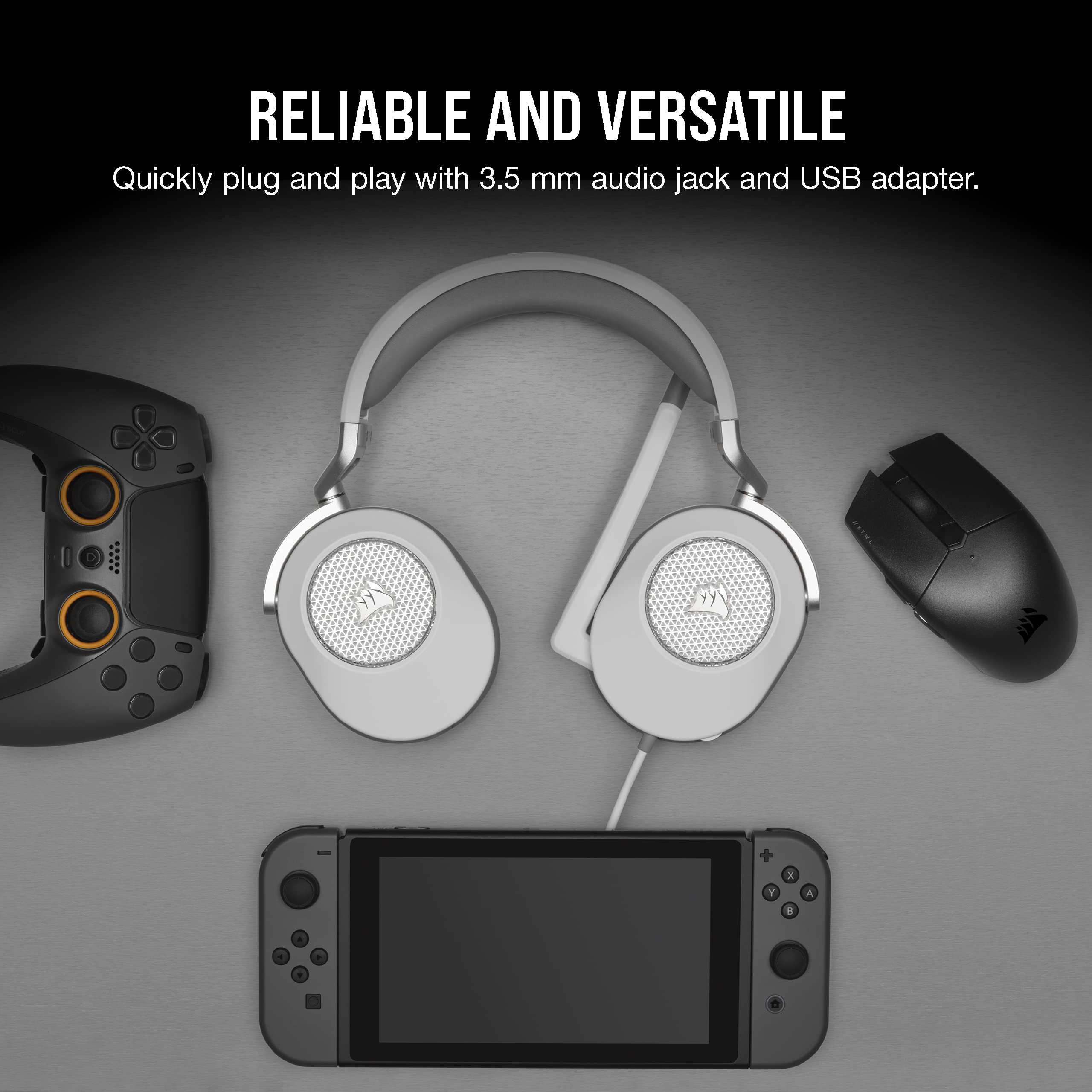 Foto 6 | Auriculares Para Juegos Corsair Hs65 Surround White Con Sonido 7.1 - Venta Internacional.