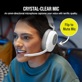 Foto 5 | Auriculares Para Juegos Corsair Hs65 Inalámbricos Con Bluetooth, Color Blanco - Venta Internacional.