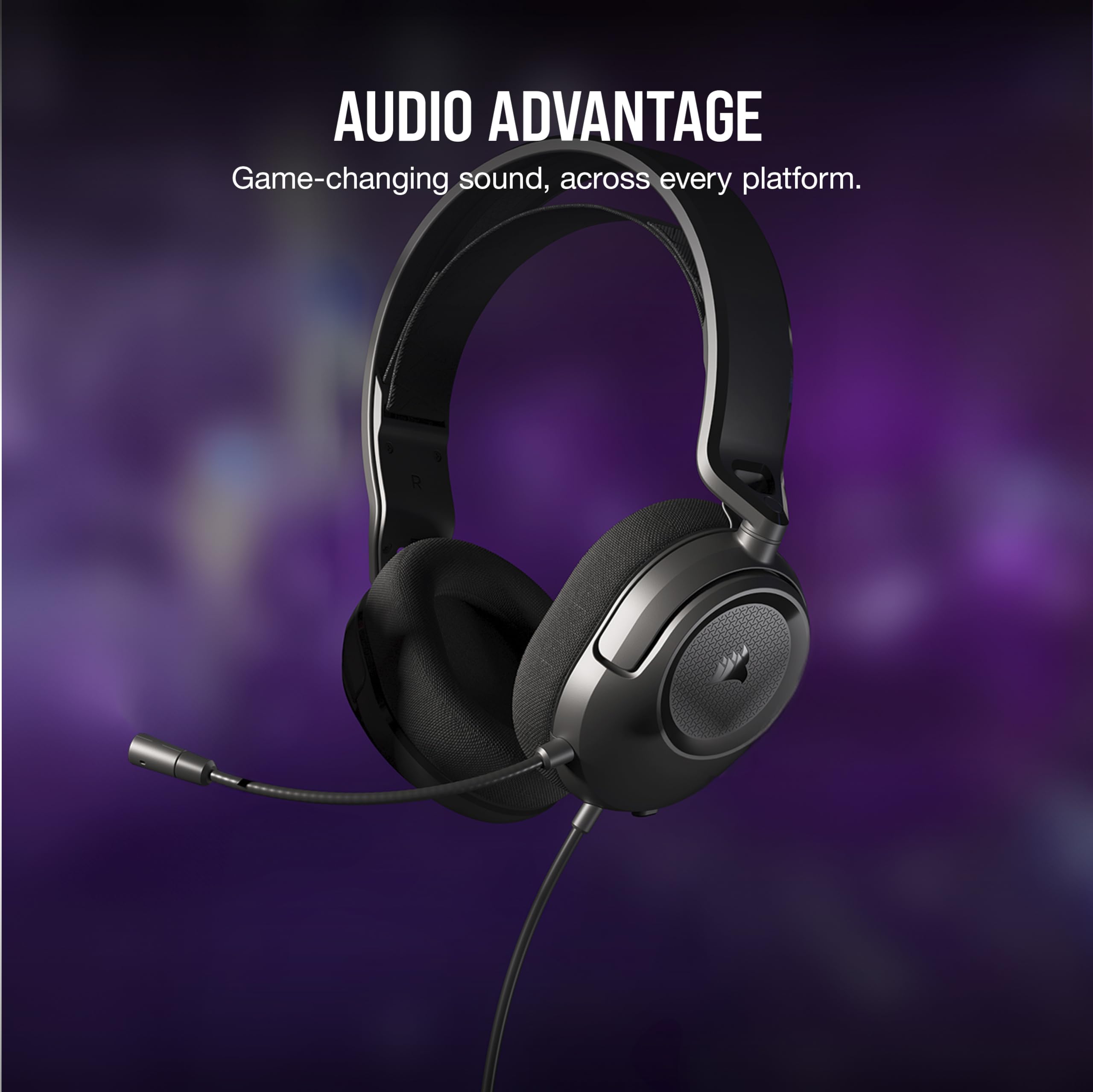 Foto 3 pulgar | Auriculares para Juegos Corsair Hs35 V2 Multiplataforma con Cable Carbón - Venta Internacional