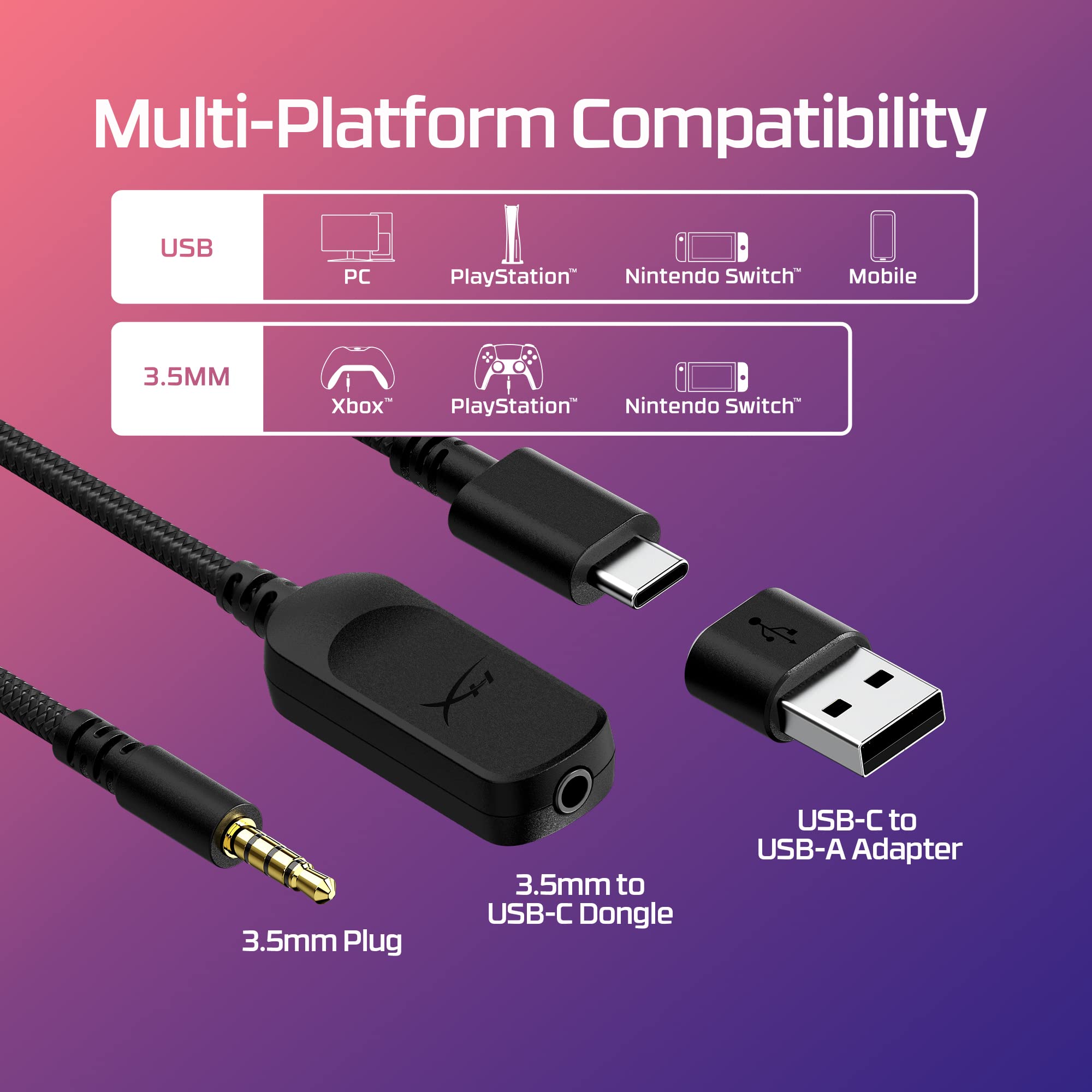 Foto 7 | Auriculares Para Juegos Hyperx Cloud Iii Con Cable Para Pc Ps5 Xbox - Venta Internacional.