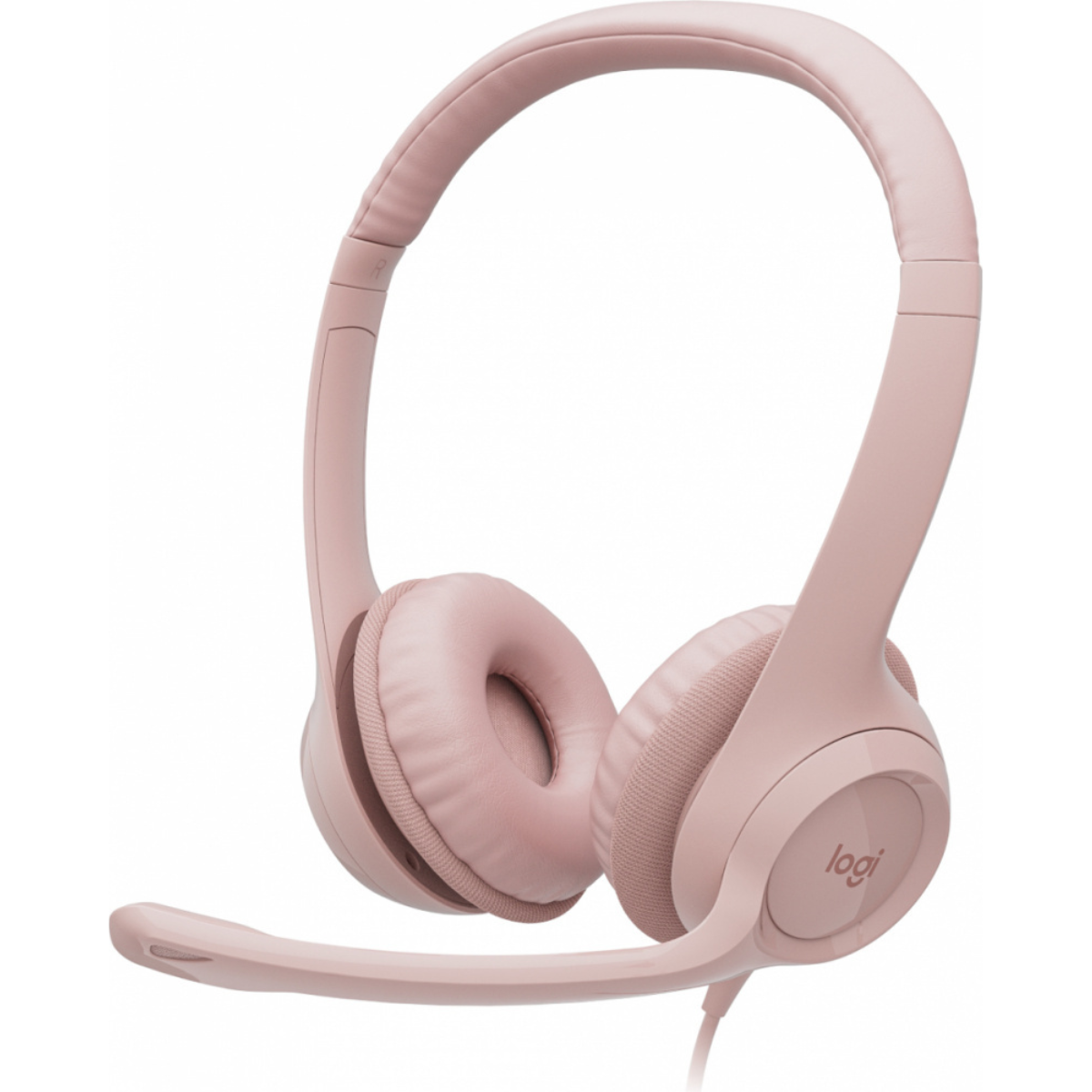 Logitech Audífonos Con Micrófono H390, Alámbrico, 1.9 Metros, Usb, Rosa