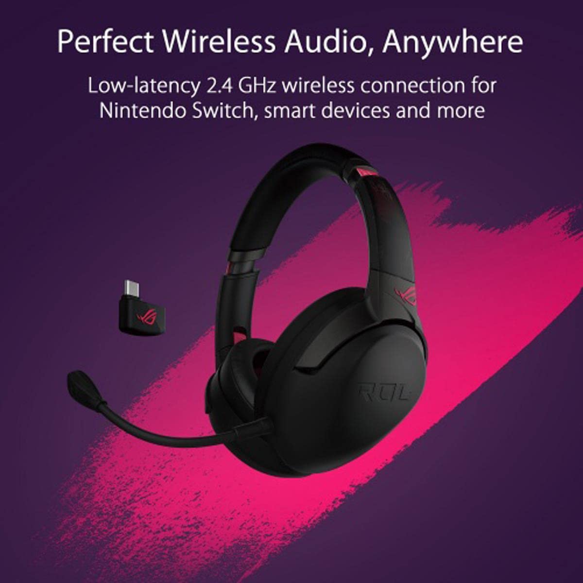 Foto 4 pulgar | Auriculares Inalámbricos Para Juegos Asus Rog Strix Go 2.4 Electro Punk - Venta Internacional.