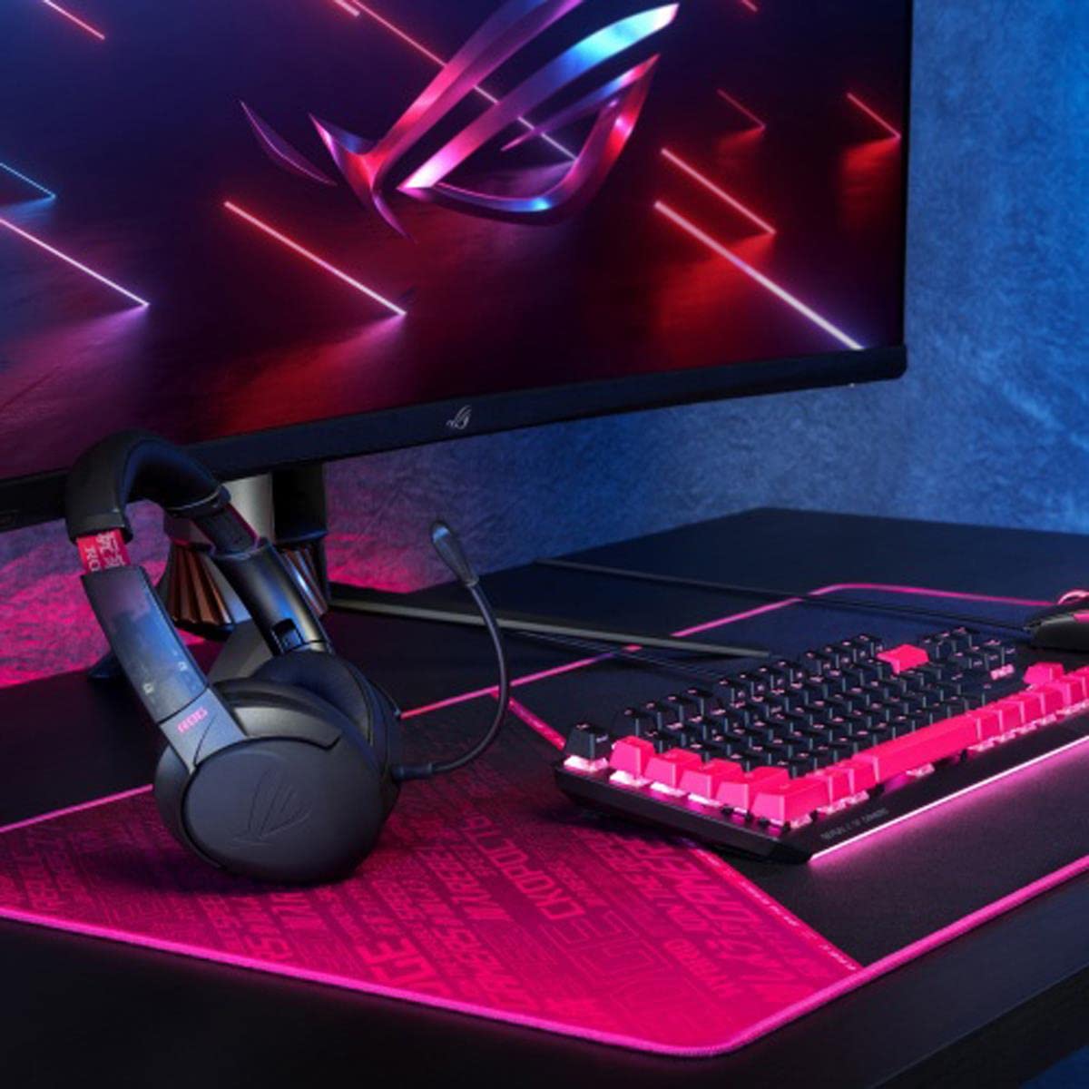 Foto 7 | Auriculares Inalámbricos Para Juegos Asus Rog Strix Go 2.4 Electro Punk - Venta Internacional.