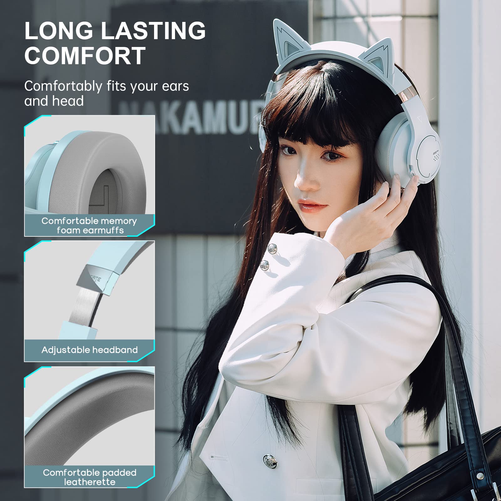 Foto 7 pulgar | Auriculares Inalámbricos Bluetooth Para Juegos Edifier G5bt Cat Sky Blue - Venta Internacional.