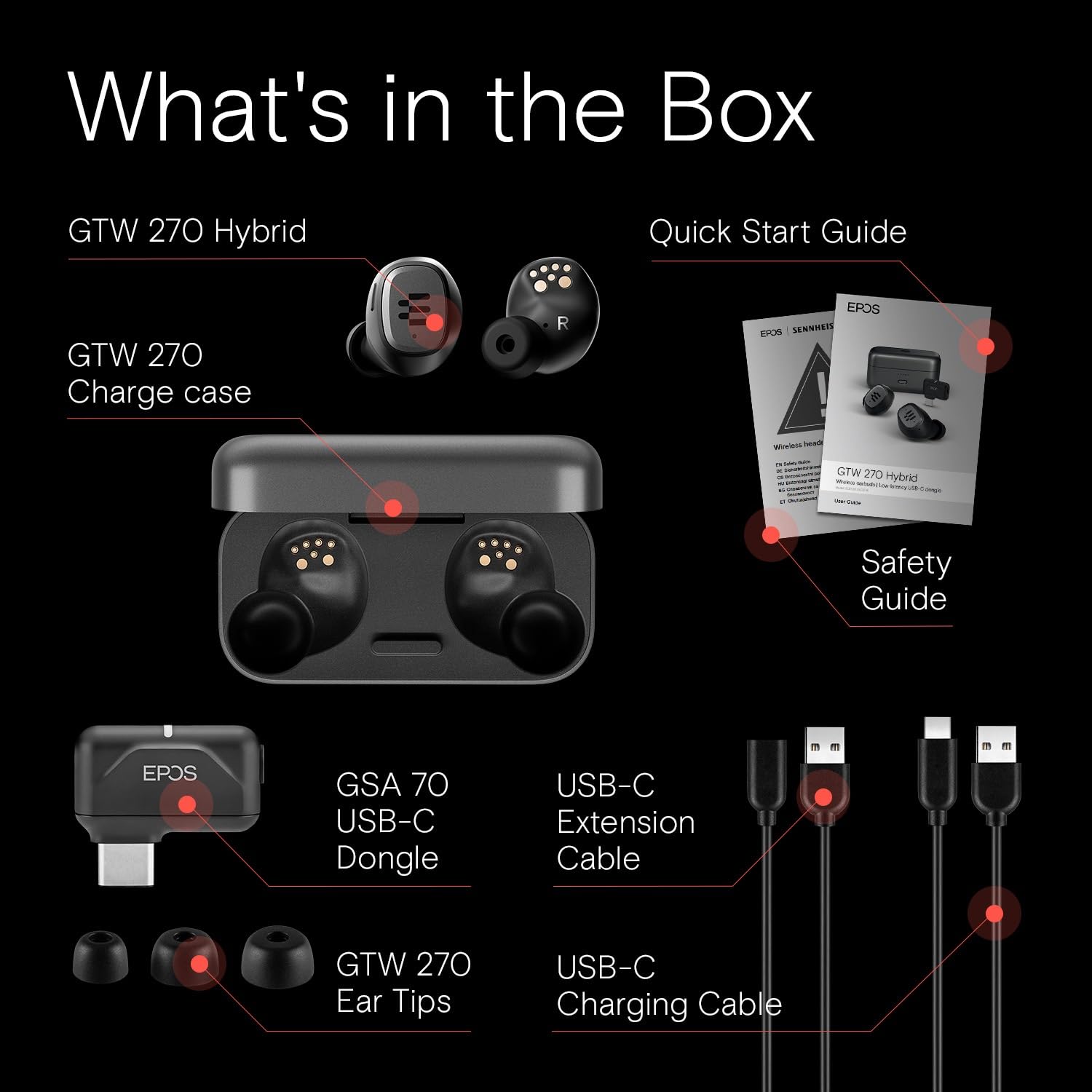 Foto 6 pulgar | Auriculares Inalámbricos Para Juegos Epos Gtw 270 Hybrid Con 20 Horas De Reproducción - Venta Internacional.