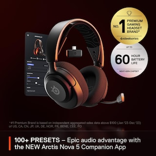 Foto 2 | Auriculares Para Juegos Steelseries Arctis Nova 5 Inalámbricos Con Bat De 60 Horas - Venta Internacional.
