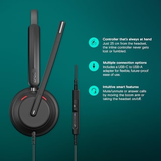 Foto 3 | Auriculares De Oficina Epos Impact 730t Con Cable Y Micrófono Usb - Venta Internacional.