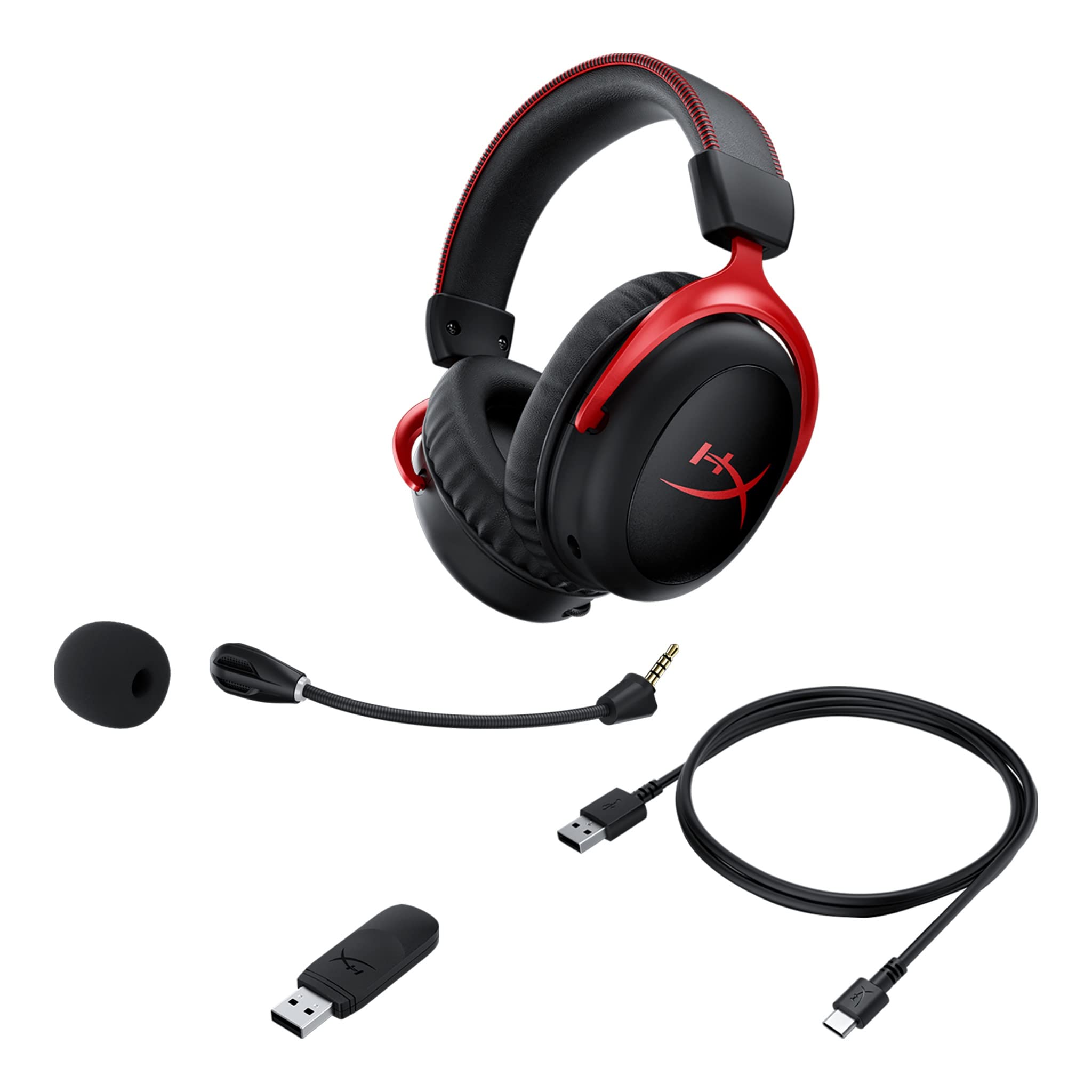 Foto 7 pulgar | Auriculares Para Juegos Hyperx Cloud Ii Inalámbricos Rojos Para Pc/ps5/ps4 - Venta Internacional.