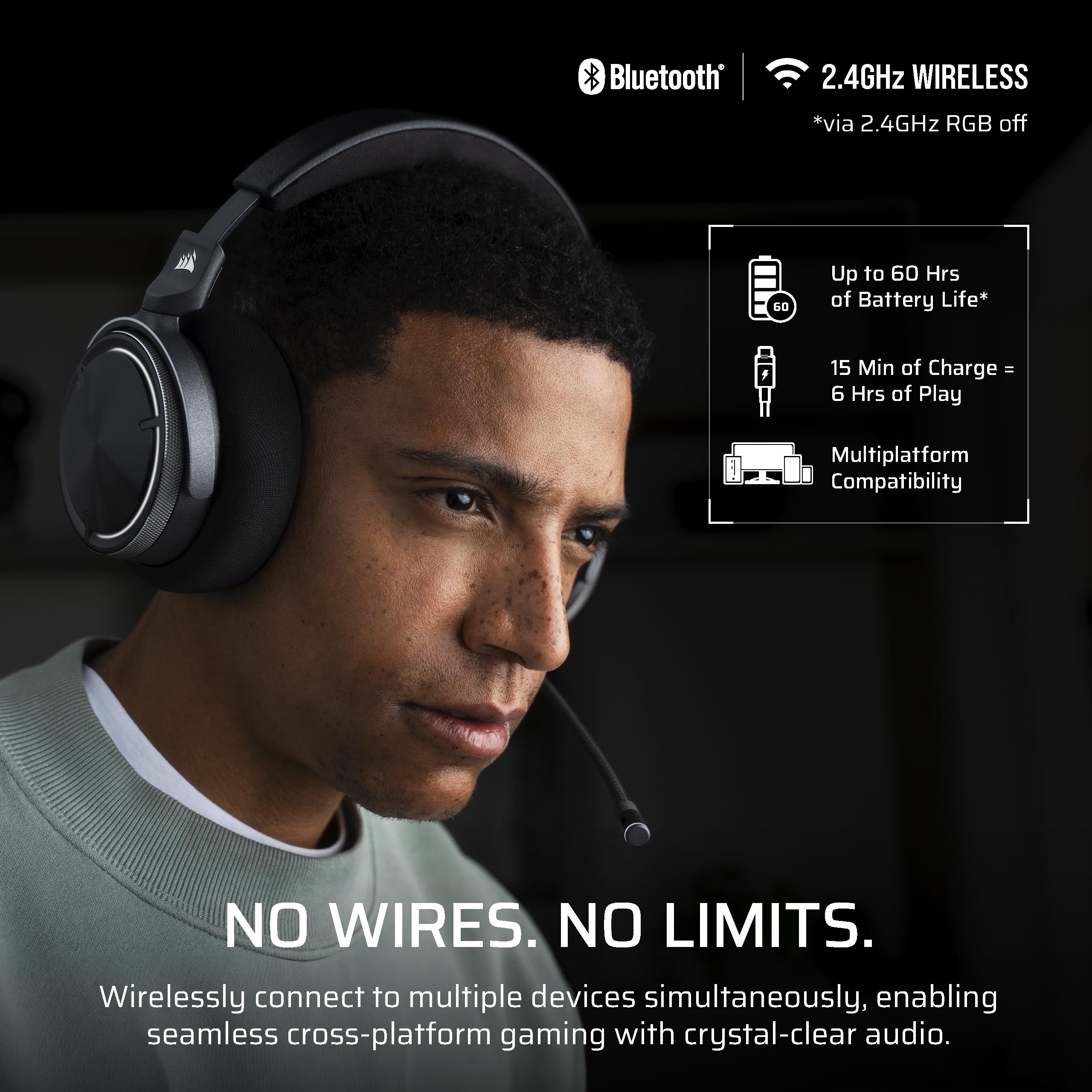 Foto 6 | Auriculares Inalámbricos Para Juegos Corsair Virtuoso Max Con Dolby Atmos - Venta Internacional.