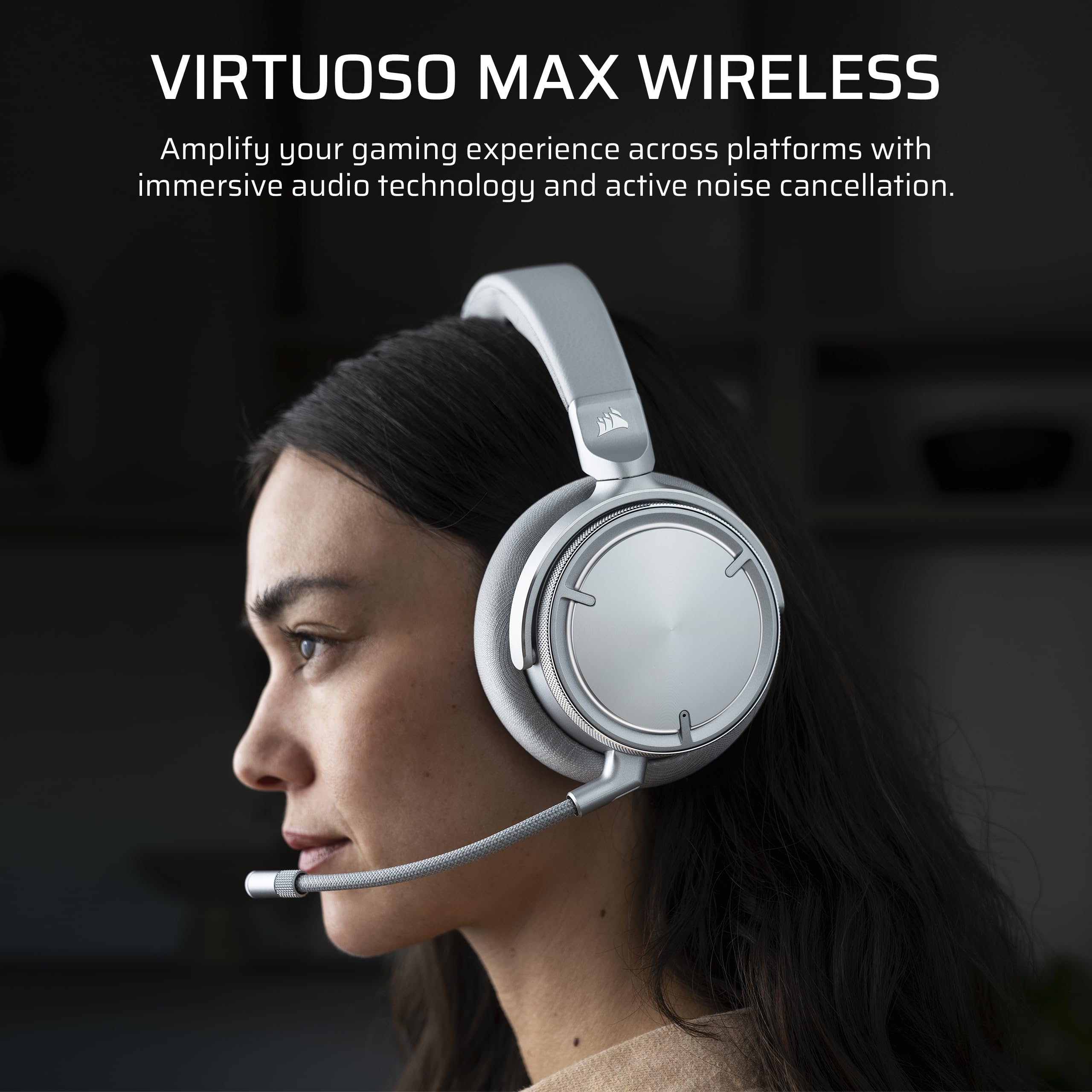 Foto 3 pulgar | Auriculares Inalámbricos Para Juegos Corsair Virtuoso Max Silver - Venta Internacional.