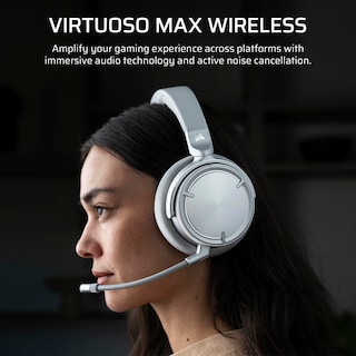 Foto 2 | Auriculares Inalámbricos Para Juegos Corsair Virtuoso Max Silver - Venta Internacional.