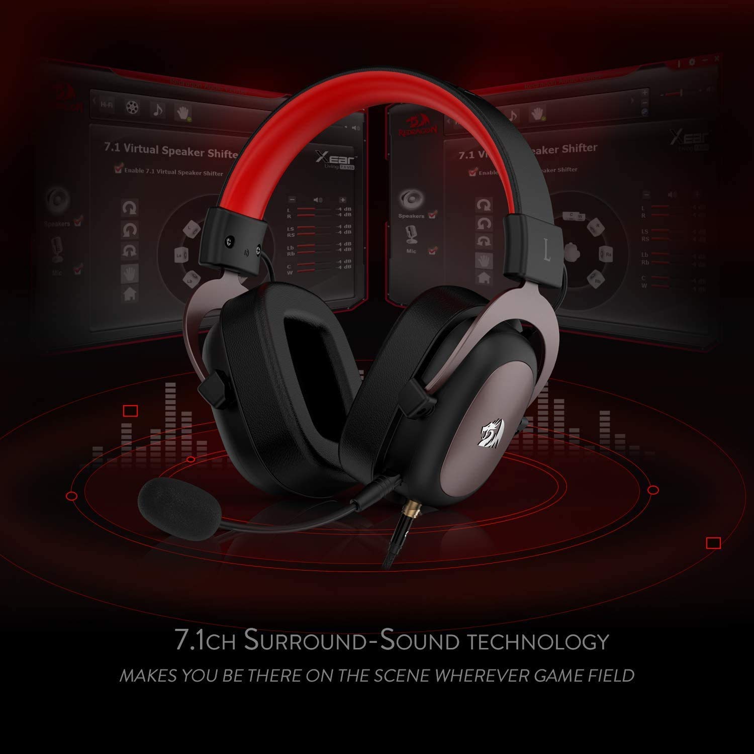 Foto 5 pulgar | Auriculares Para Juegos Redragon H510 Zeus Wired 7.1 Surround Sound - Venta Internacional.