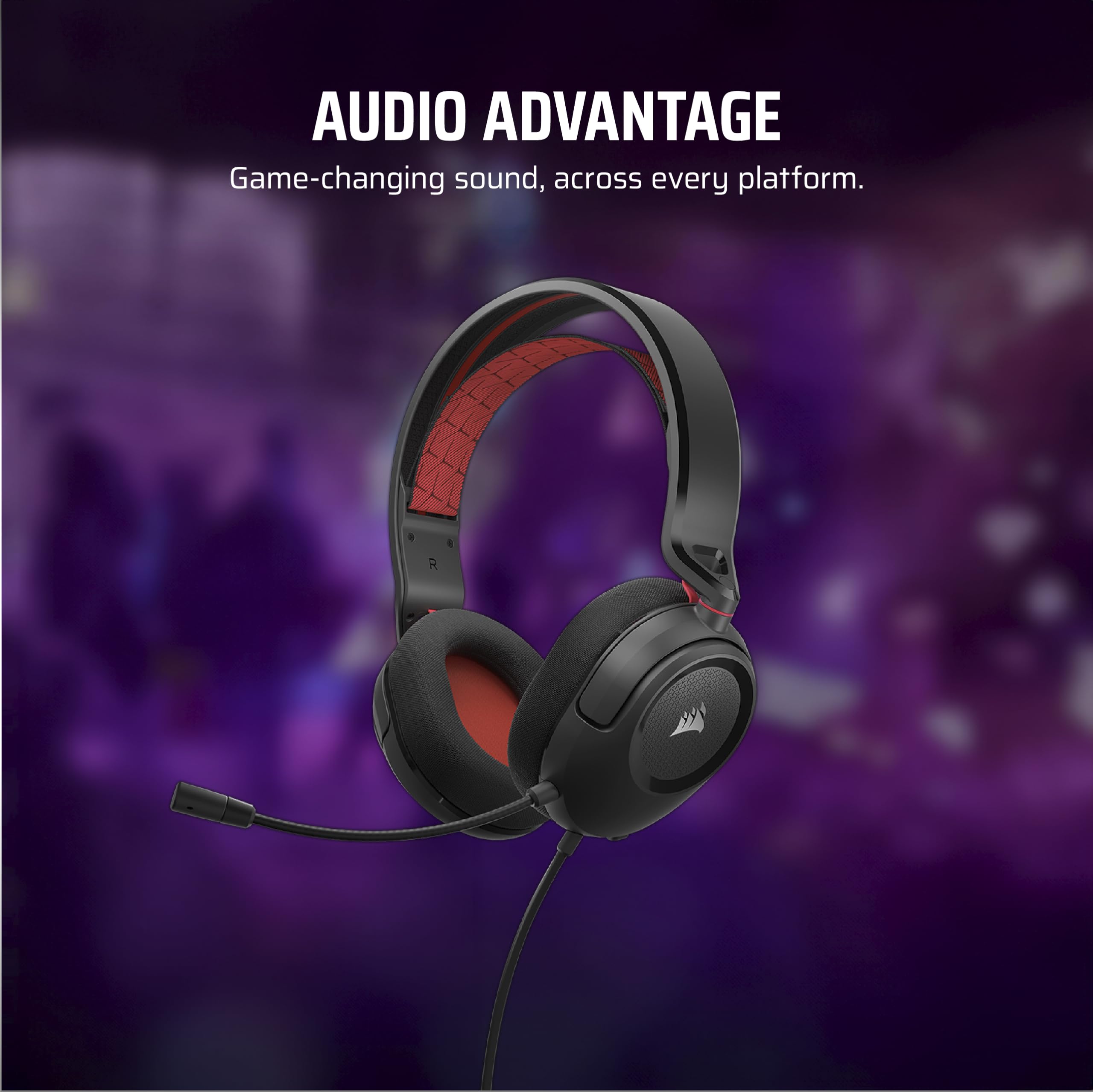 Foto 3 pulgar | Auriculares para Juegos Corsair Hs35 V2 Multiplataforma con Cable - Venta Internacional