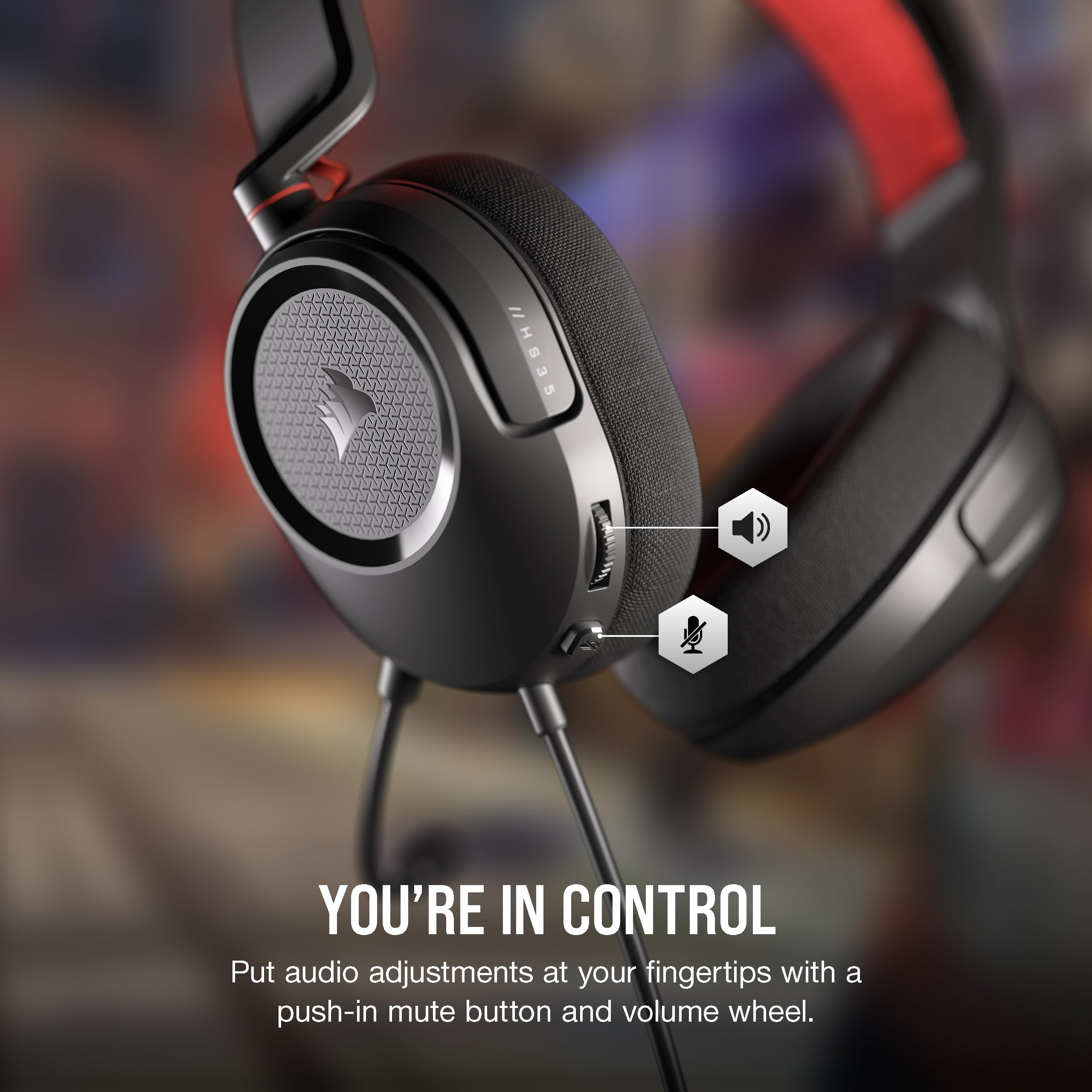 Foto 8 pulgar | Auriculares para Juegos Corsair Hs35 V2 Multiplataforma con Cable - Venta Internacional