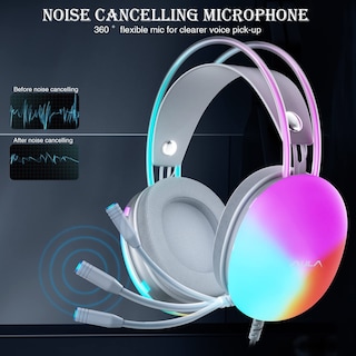 Foto 3 | Auriculares Aula con Micrófono para Pc Rgb 7.1 Sound Green - Venta Internacional