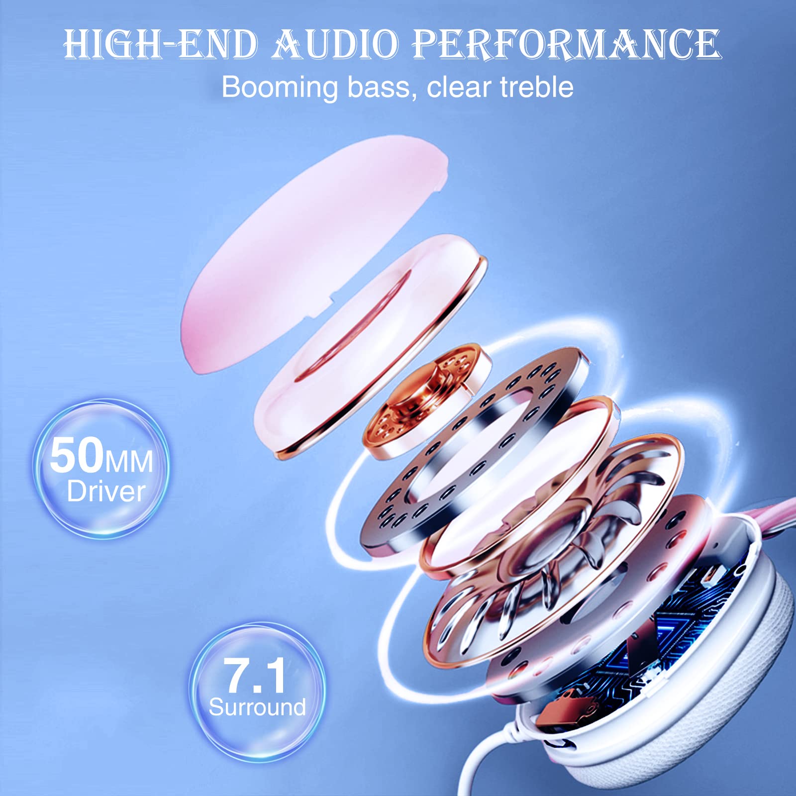Foto 6 pulgar | Auriculares Aula con Micrófono para Pc Rgb 7.1 Sound Green - Venta Internacional