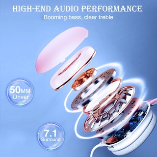 Foto 5 | Auriculares Aula con Micrófono para Pc Rgb 7.1 Sound Green - Venta Internacional