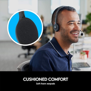 Foto 3 | Auriculares Estéreo Logitech H111 Con Cable Y Micrófono Con Cancelación De Ruido - Venta Internacional.
