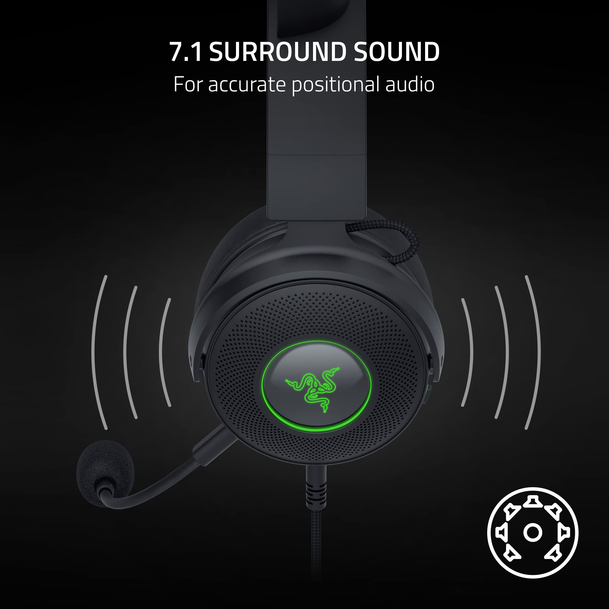 Foto 7 pulgar | Auriculares Razer Kraken Kitty V2 Pro Con Cable Rgb Y Sonido 7.1 - Venta Internacional.