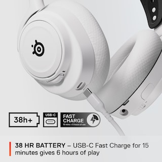 Foto 4 | Auriculares Para Juegos Steelseries Arctis Nova 7x Inalámbricos Blancos - Venta Internacional.