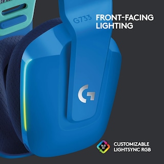 Foto 4 | Auriculares Inalámbricos para Juegos Logitech G733 Lightspeed Azules - Venta Internacional