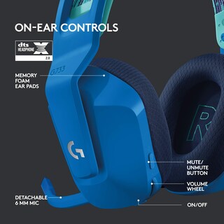 Foto 5 | Auriculares Inalámbricos para Juegos Logitech G733 Lightspeed Azules - Venta Internacional