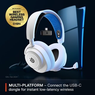 Foto 2 | Auriculares Para Juegos Steelseries Arctis Nova 7p Inalámbricos Blancos - Venta Internacional.