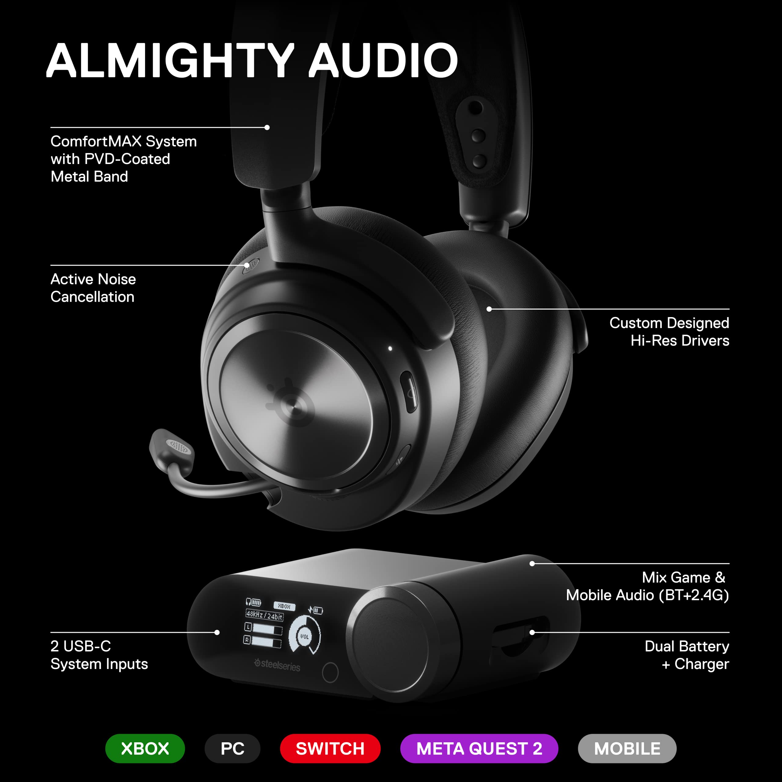 Foto 3 pulgar | Audífonos Steelseries Negros para Xbox-Venta Internacional