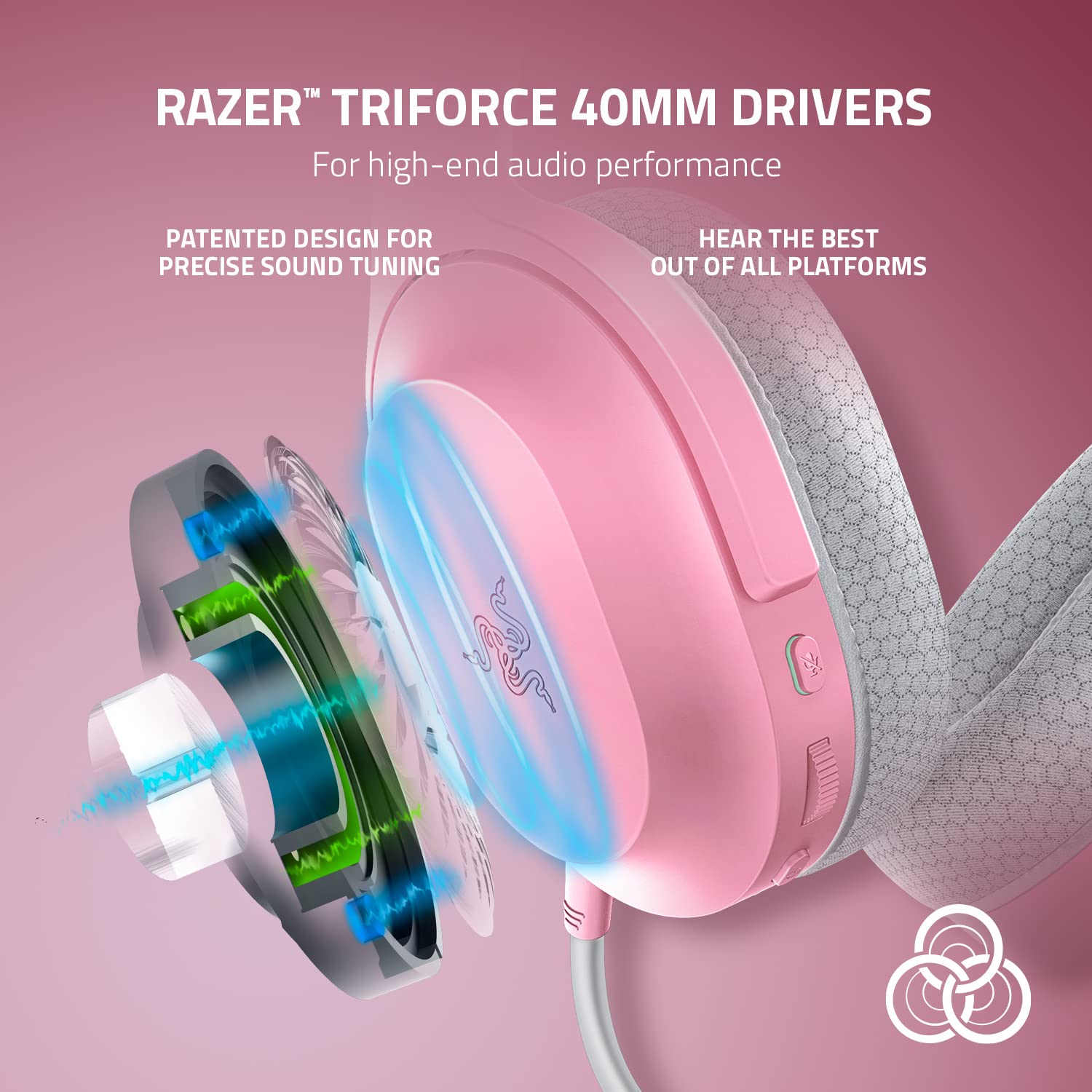 Foto 5 pulgar | Auriculares Inalámbricos Razer Barracuda X Rosas - Venta Internacional