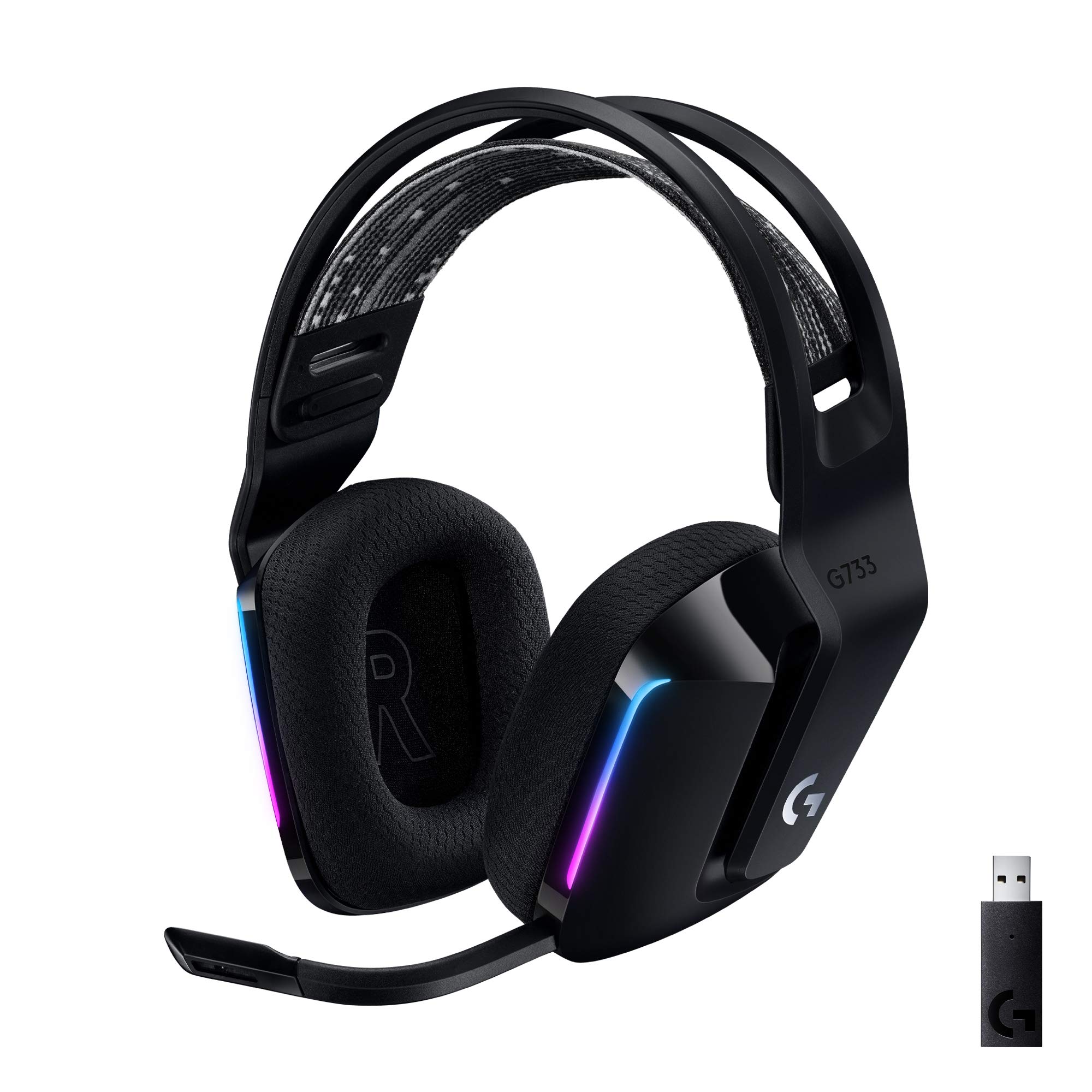 Foto 2 pulgar | Auriculares Inalámbricos Para Juegos Logitech G733 Lightspeed Black - Venta Internacional