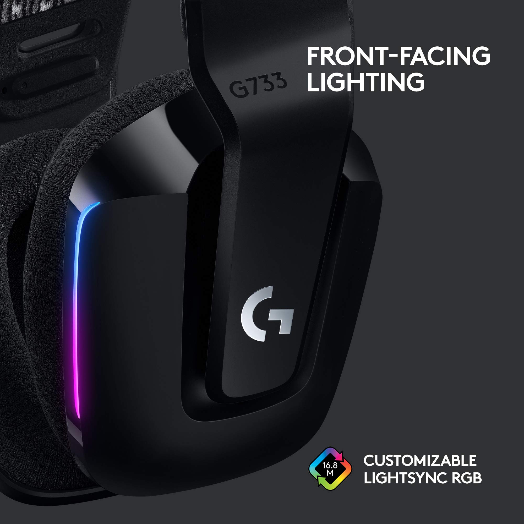 Foto 5 pulgar | Auriculares Inalámbricos Para Juegos Logitech G733 Lightspeed Black - Venta Internacional