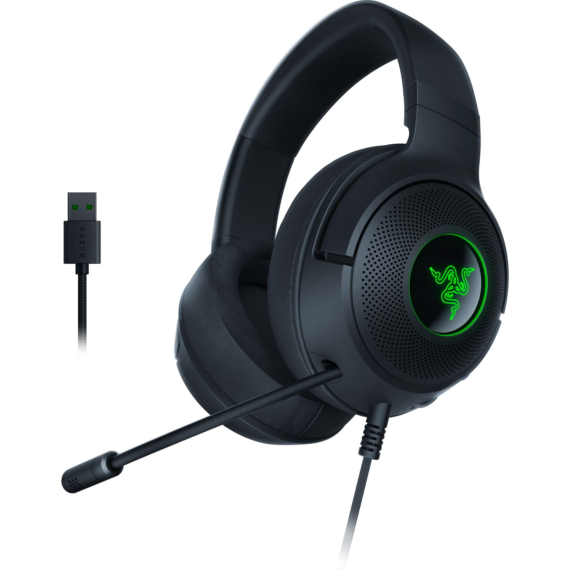 Foto 2 pulgar | Auriculares para Juegos Razer Kraken V3 X con Cable Usb Triforce 40 Mm - Venta Internacional