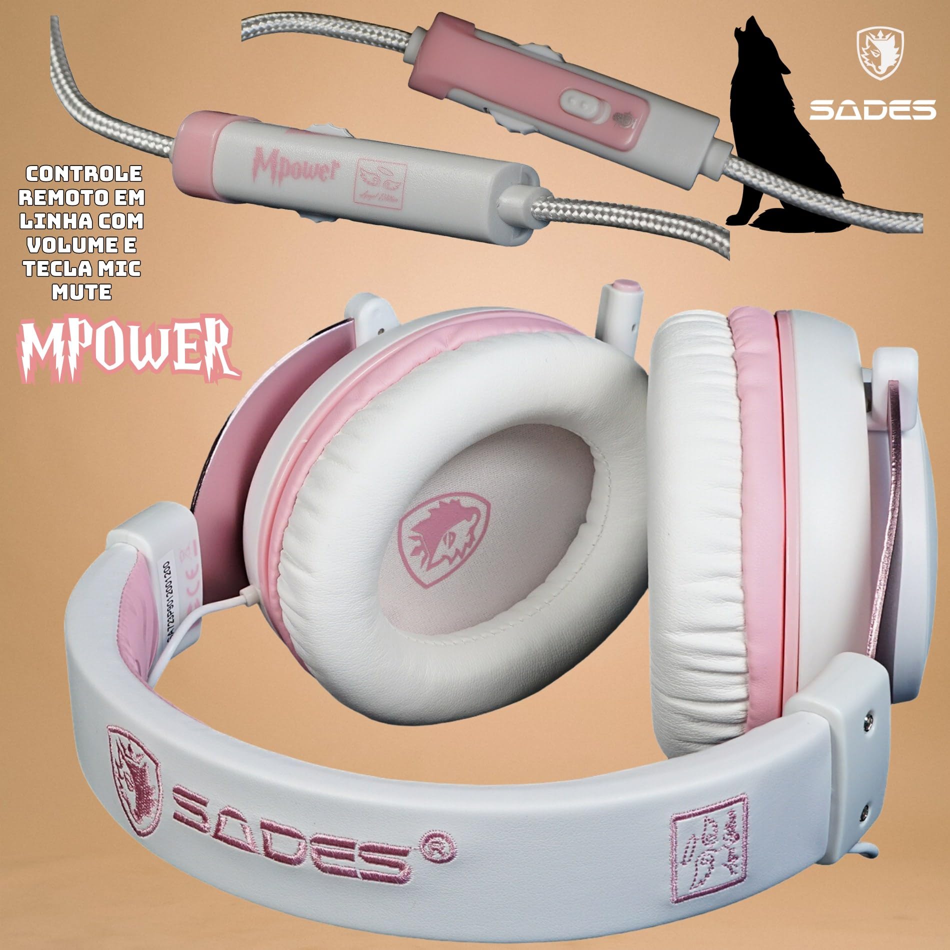 Foto 6 pulgar | Auriculares Para Juegos Sades Mpower Stereo Para Ps4 Pc Mobile - Angel - Venta Internacional.