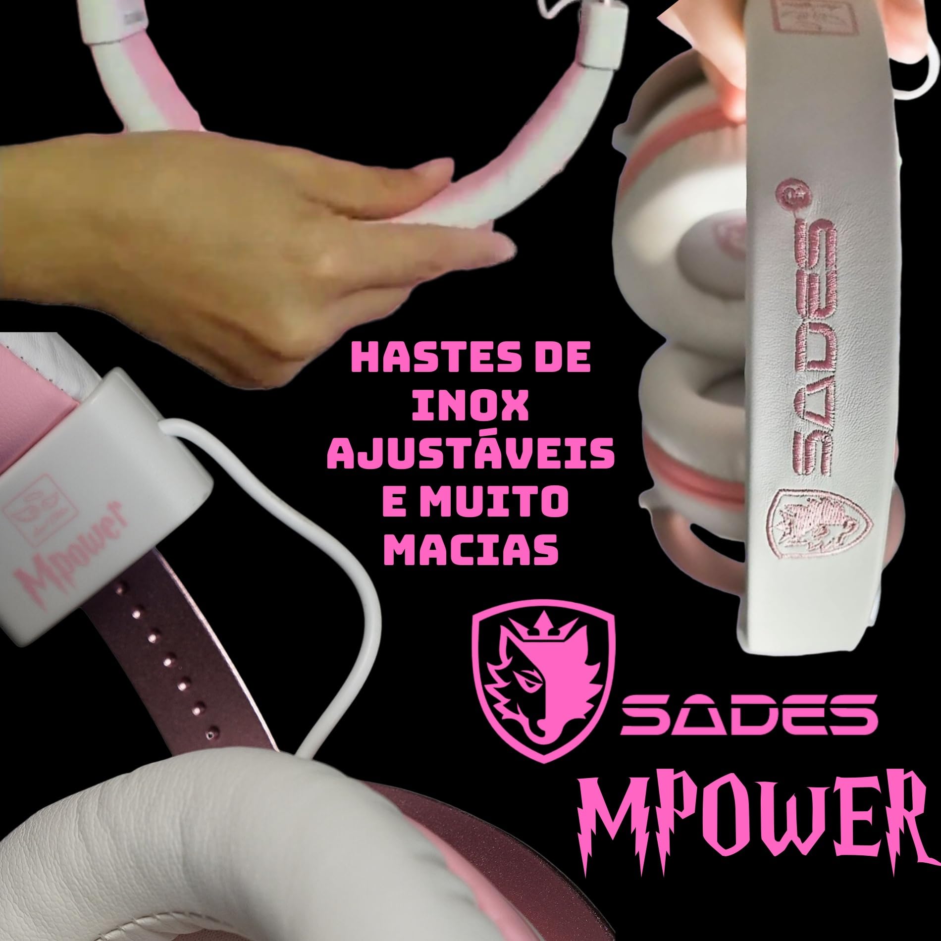 Foto 7 pulgar | Auriculares Para Juegos Sades Mpower Stereo Para Ps4 Pc Mobile - Angel - Venta Internacional.