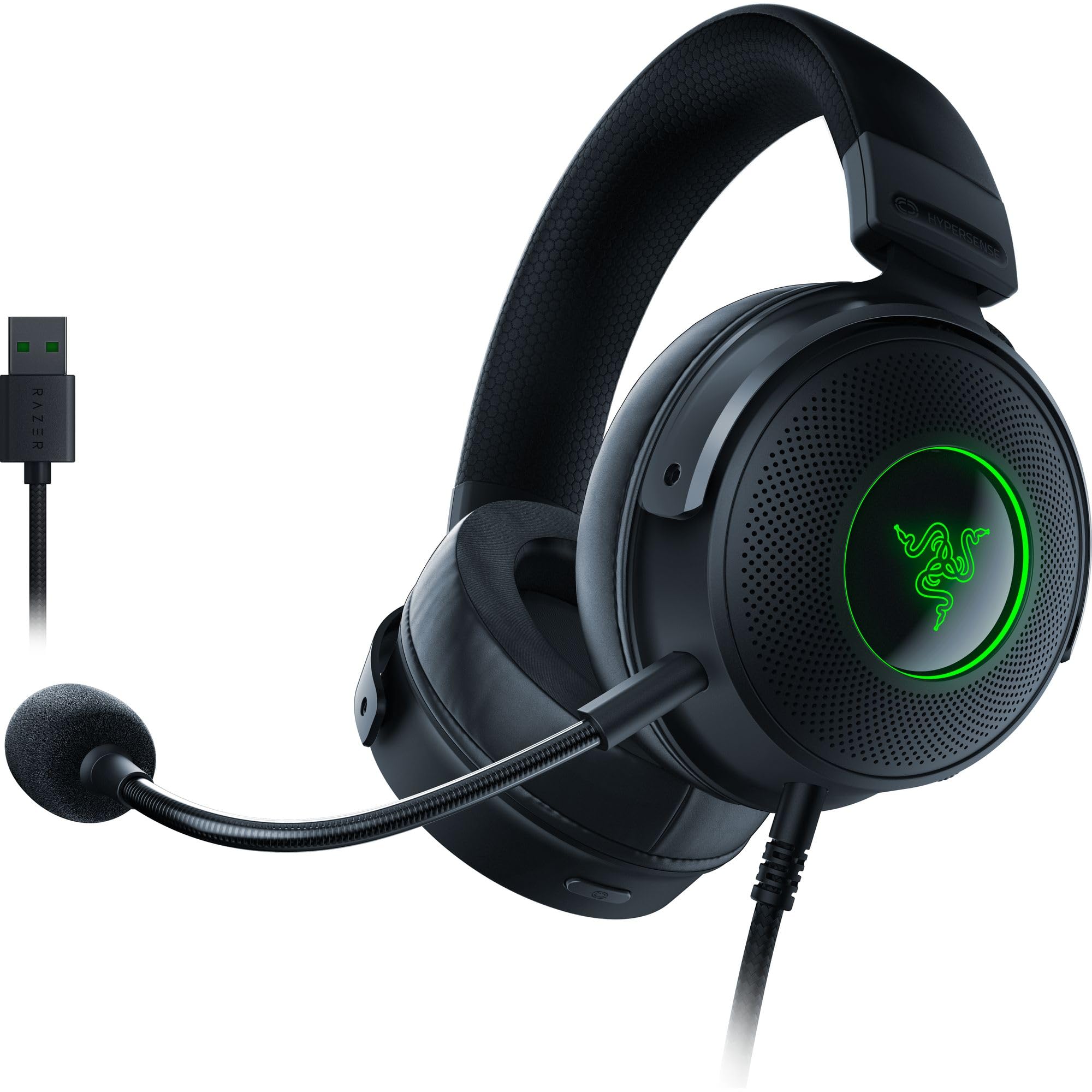 Foto 2 pulgar | Auriculares para Juegos Razer Kraken V3 Hypersense Usb Con Tecnología Háptica - Venta Internacional