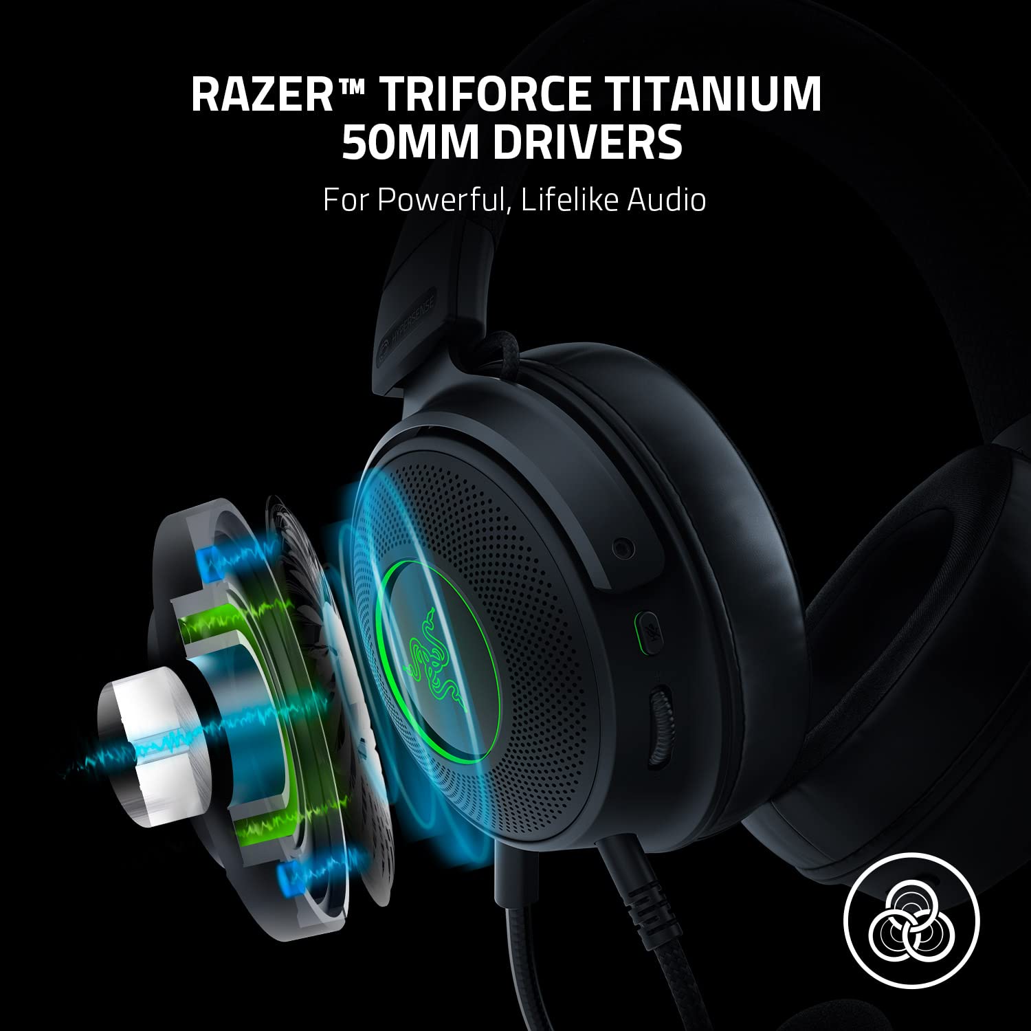 Foto 4 pulgar | Auriculares para Juegos Razer Kraken V3 Hypersense Usb Con Tecnología Háptica - Venta Internacional