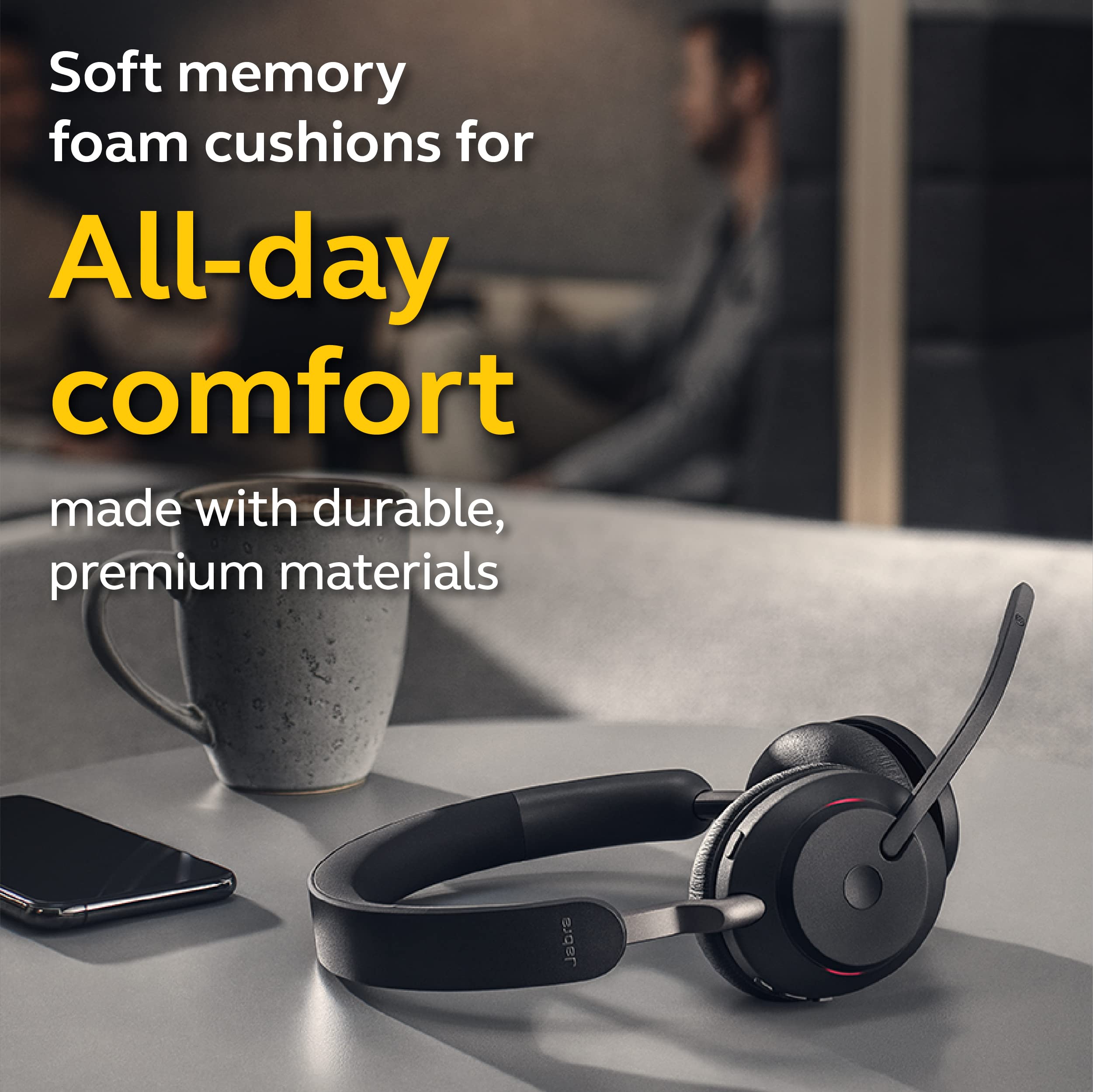 Foto 5 | Auriculares Inalámbricos Jabra Evolve2 65 Ms Con Link380c Negros - Venta Internacional.