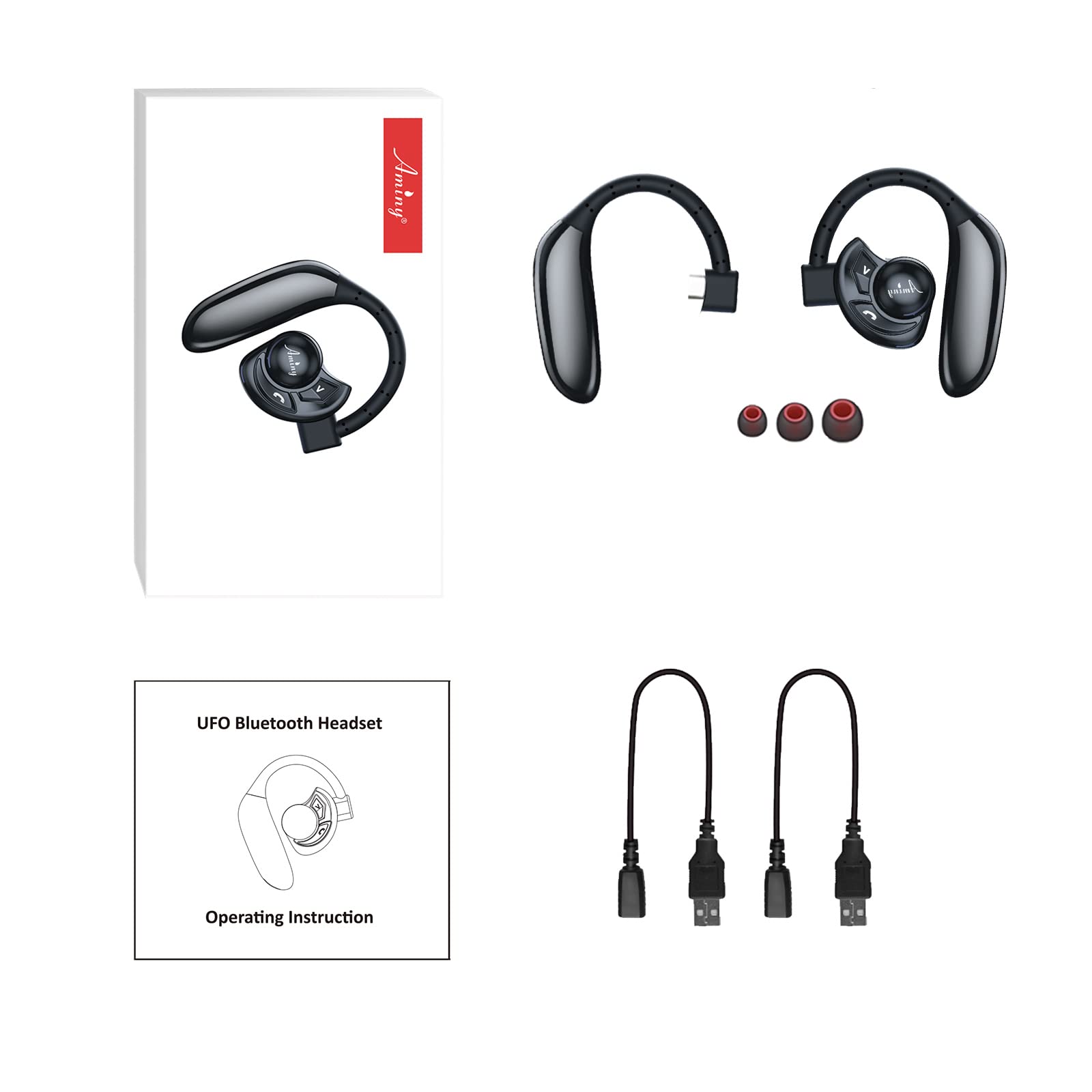 Foto 8 pulgar | Auriculares Bluetooth Aminy Wireless Auricular V5.3 28h Talk - Venta Internacional.