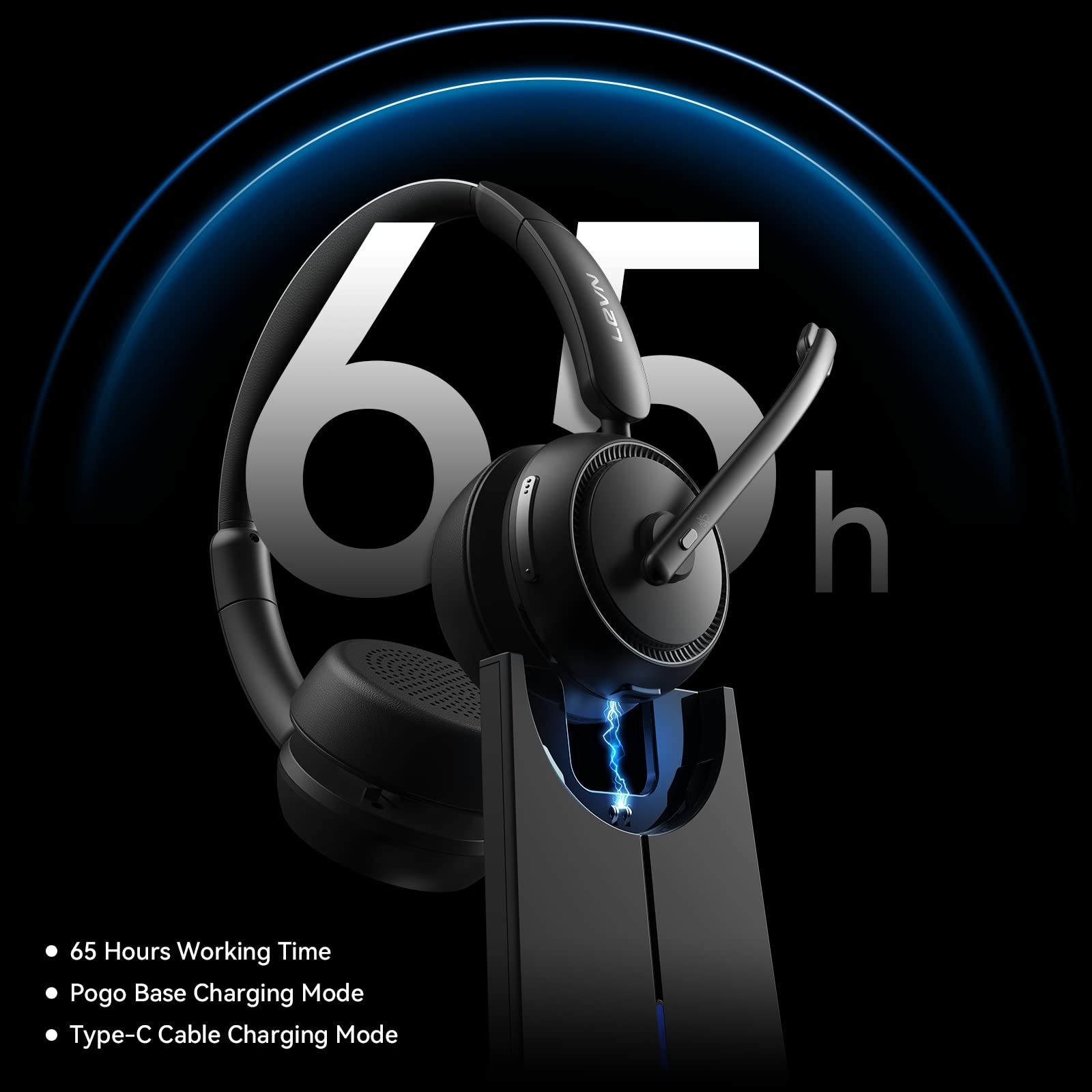 Foto 3 | Auriculares Inalámbricos Levn Bluetooth 5.2 65 Horas - Venta Internacional