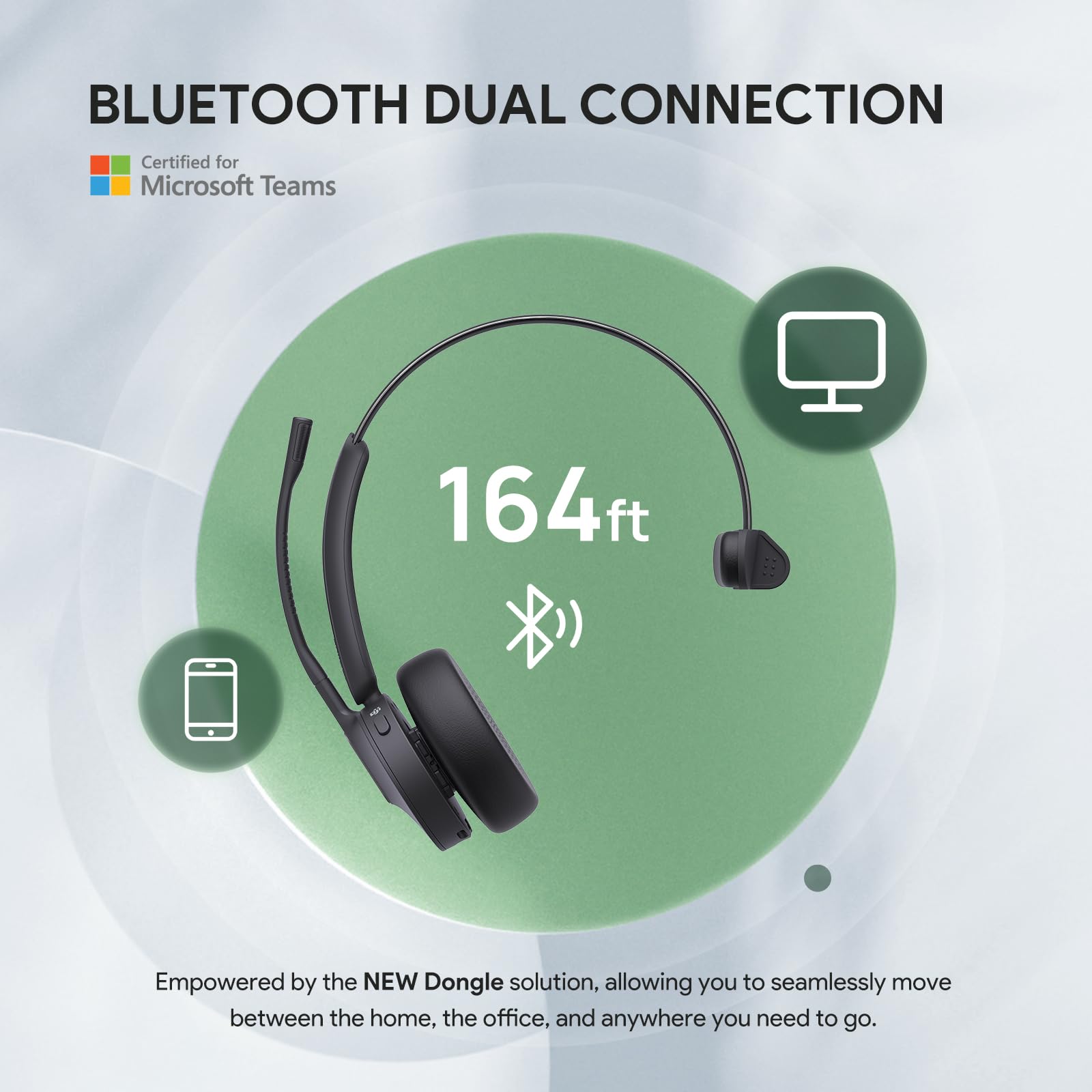 Foto 3 pulgar | Auriculares Inalámbricos Bluetooth Yealink Mono con Micrófono 35 Horas - Venta Internacional