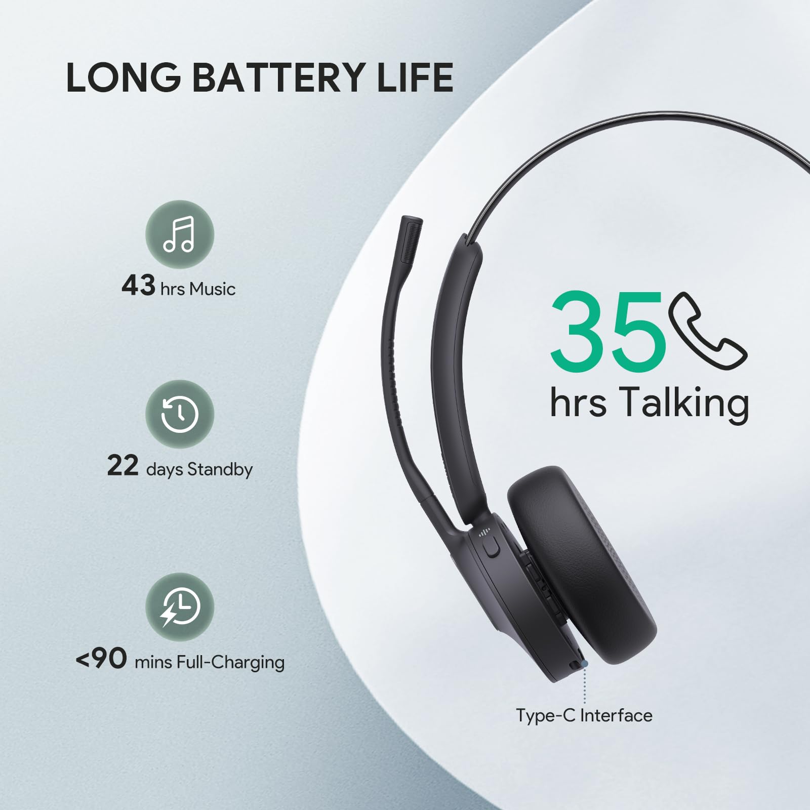Foto 4 pulgar | Auriculares Inalámbricos Bluetooth Yealink Mono con Micrófono 35 Horas - Venta Internacional