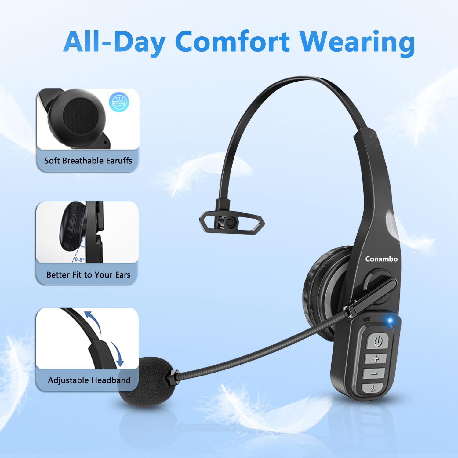 Foto 5 pulgar | Auriculares Bluetooth Conambo Jbt900 Inalámbricos 5.0 Con Cancelación De Ruido - Venta Internacional.