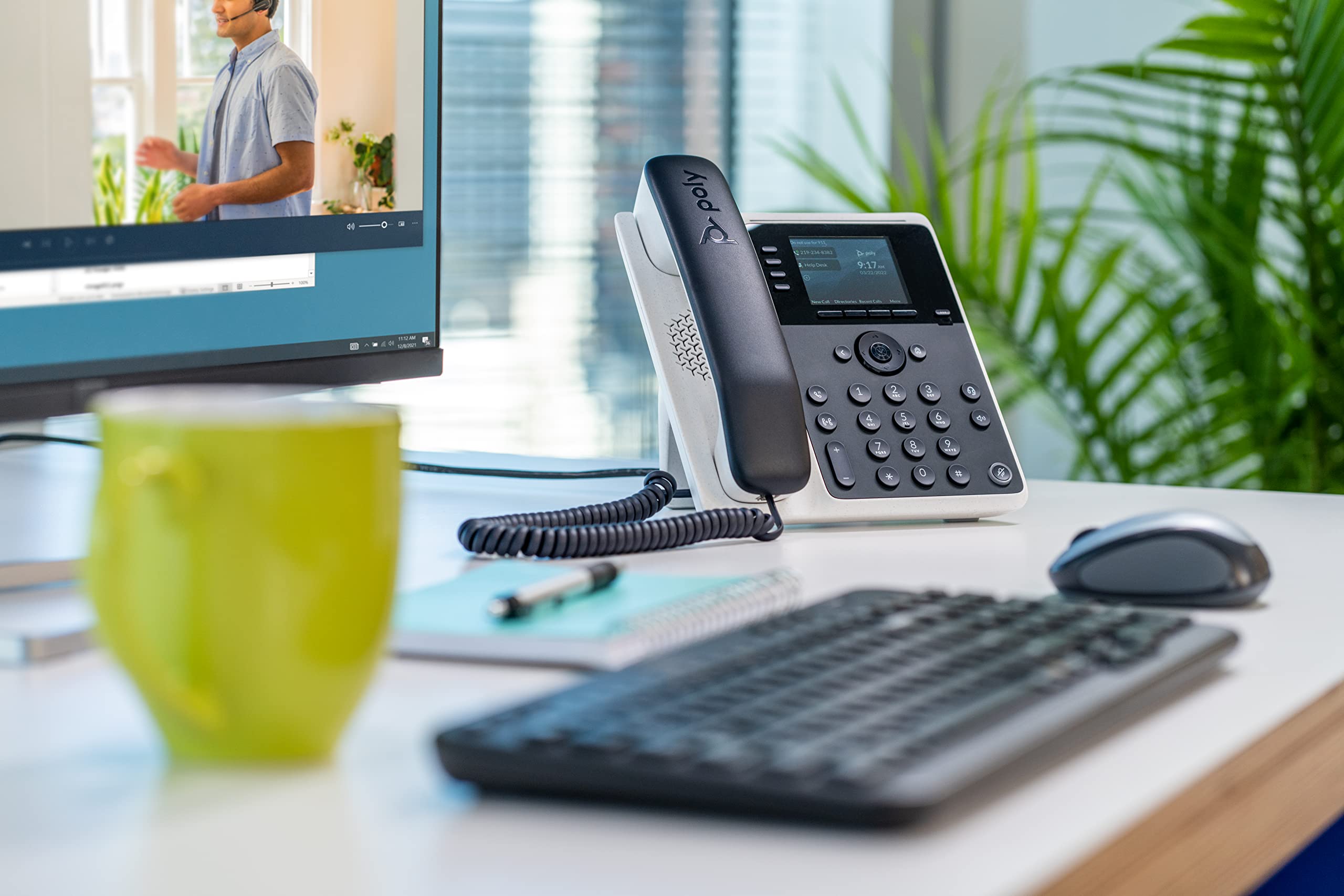 Foto 4 | Teléfono de Escritorio Ip Plantronics Poly Edge E220 Con Bluetooth - Venta Internacional