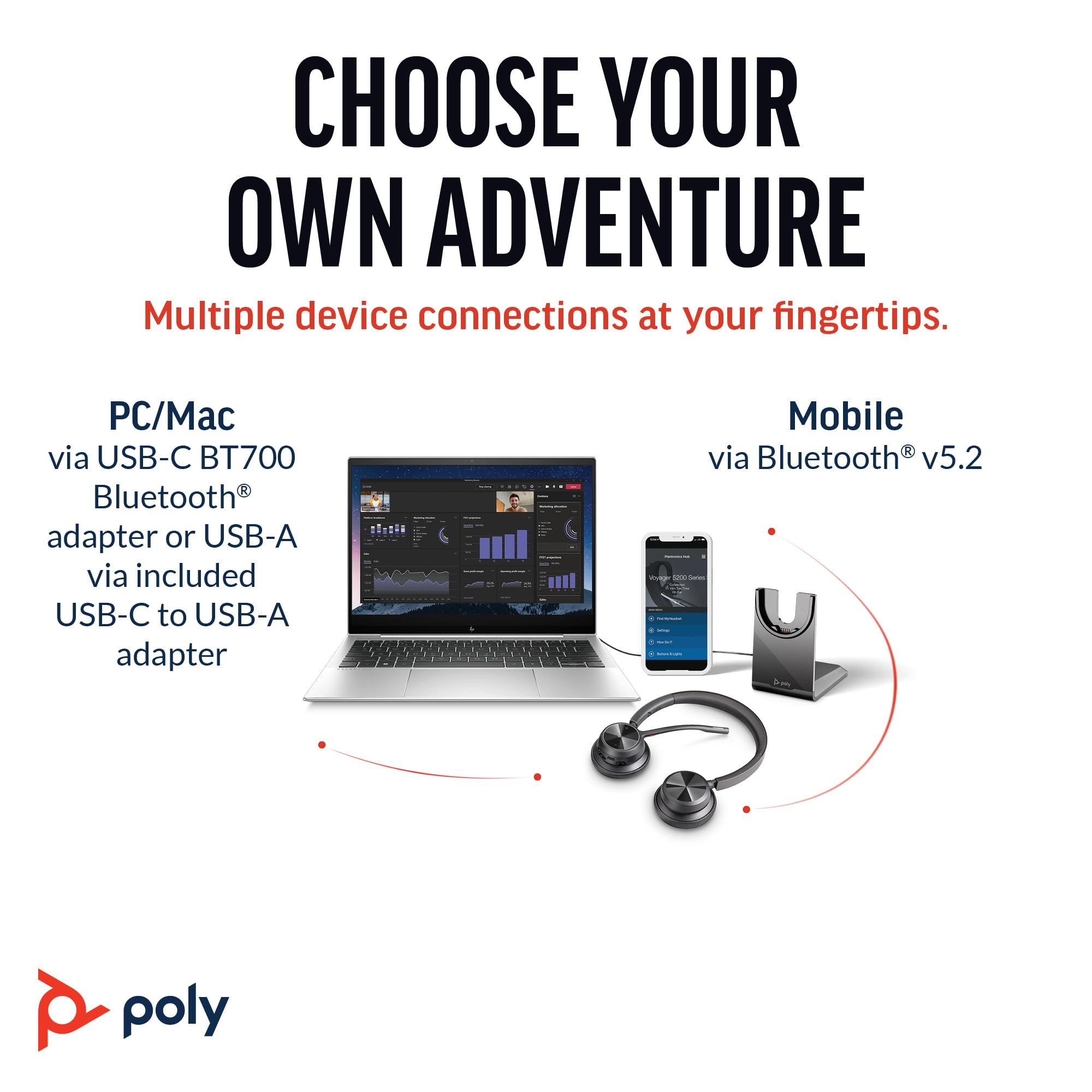 Foto 6 pulgar | Auriculares Inalámbricos Poly Voyager 4320 Uc con Soporte de Carga - Venta Internacional